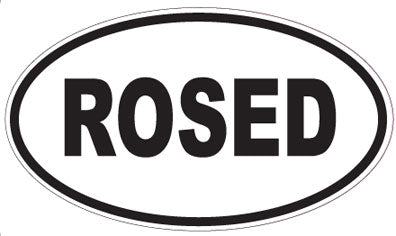 ROSED - Oval Sticker