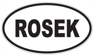 ROSEK - Oval Magnet