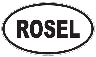 ROSEL - Oval Sticker