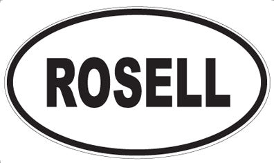 ROSELL - Oval Sticker
