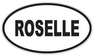 ROSELLE - Oval Sticker