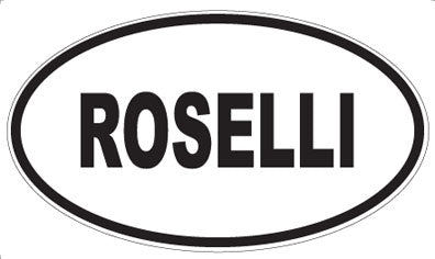 ROSELLI - Oval Sticker