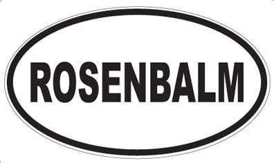 ROSENBALM - Oval Sticker