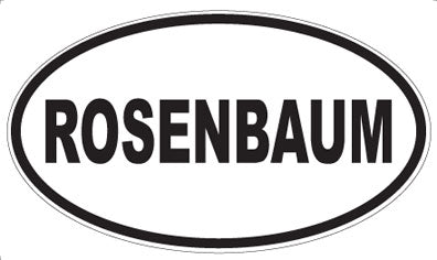 ROSENBAUM - Oval Sticker