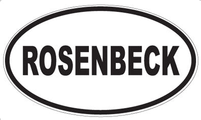 ROSENBECK - Oval Magnet