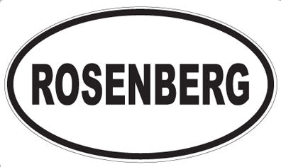 ROSENBERG - Oval Sticker