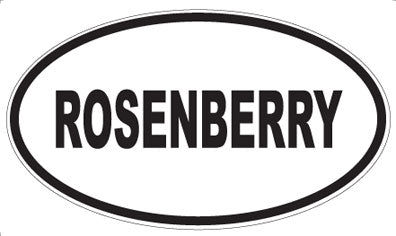 ROSENBERRY - Oval Sticker