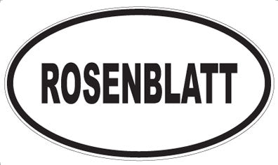 ROSENBLATT - Oval Sticker