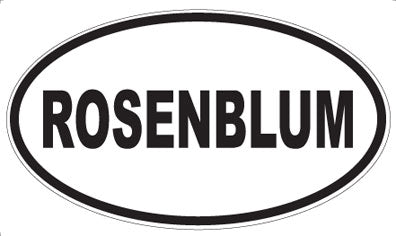 ROSENBLUM - Oval Magnet