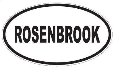 ROSENBROOK - Oval Magnet