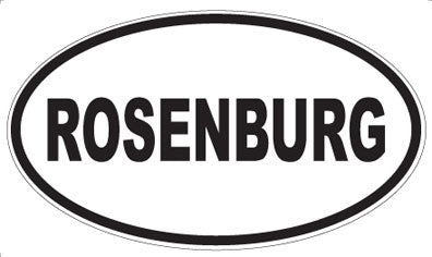 ROSENBURG - Oval Sticker