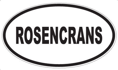 ROSENCRANS - Oval Magnet