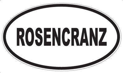 ROSENCRANZ - Oval Magnet