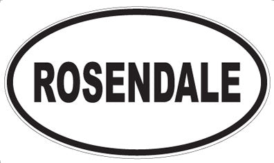 ROSENDALE - Oval Sticker