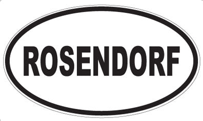 ROSENDORF - Oval Magnet