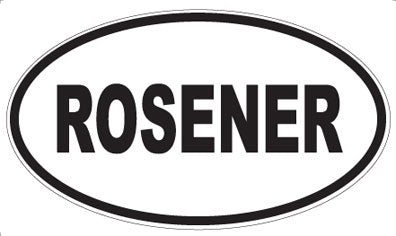 ROSENER - Oval Sticker
