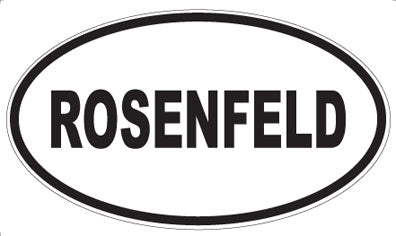 ROSENFELD - Oval Sticker