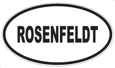 ROSENFELDT - Oval Magnet