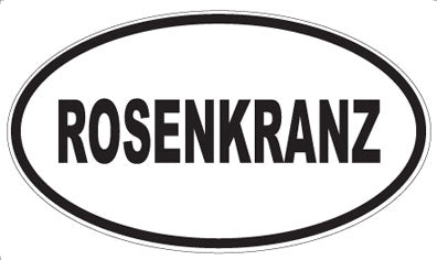 ROSENKRANZ - Oval Sticker