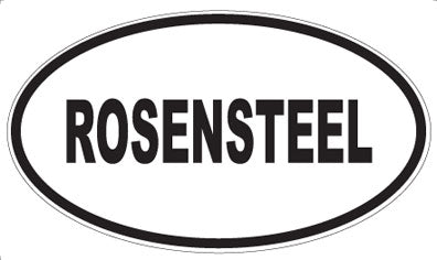 ROSENSTEEL - Oval Sticker