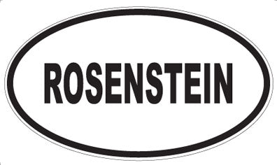 ROSENSTEIN - Oval Magnet
