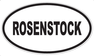 ROSENSTOCK - Oval Sticker
