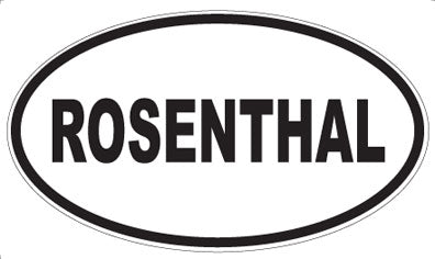 ROSENTHAL - Oval Sticker