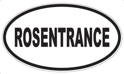 ROSENTRANCE - Oval Sticker