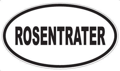ROSENTRATER - Oval Magnet