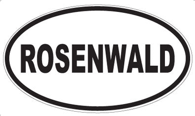 ROSENWALD - Oval Sticker