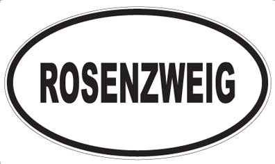 ROSENZWEIG - Oval Magnet