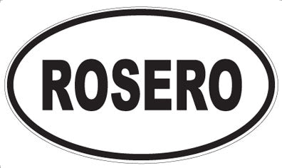 ROSERO - Oval Sticker