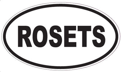ROSETS - Oval Sticker