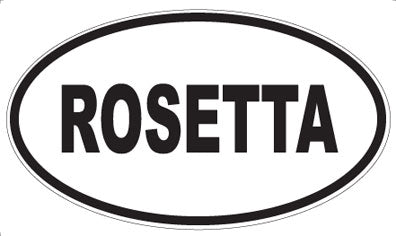 ROSETTA - Oval Sticker