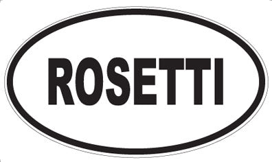 ROSETTI - Oval Sticker