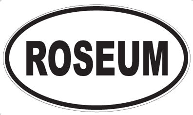 ROSEUM - Oval Sticker