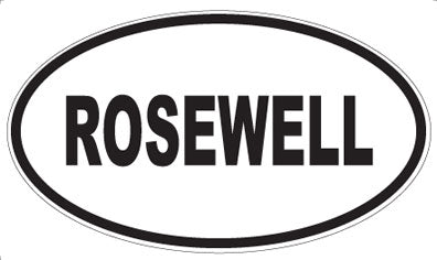 ROSEWELL - Oval Magnet