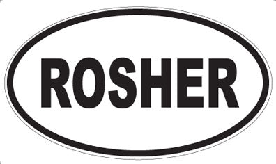 ROSHER - Oval Sticker