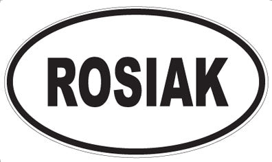 ROSIAK - Oval Magnet