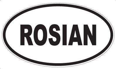 ROSIAN - Oval Magnet