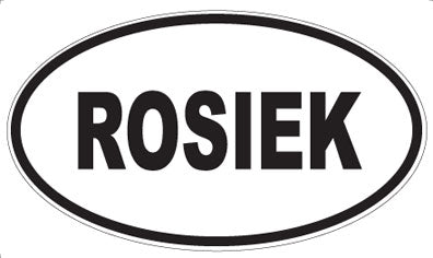 ROSIEK - Oval Sticker