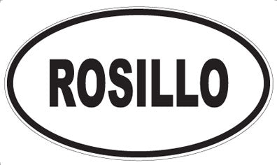 ROSILLO - Oval Sticker