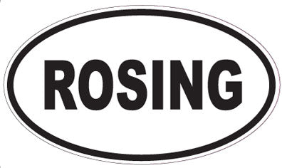 ROSING - Oval Sticker