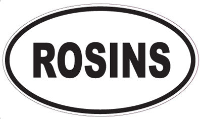 ROSINS - Oval Sticker