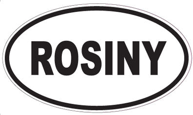 ROSINY - Oval Sticker