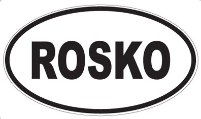 ROSKO - Oval Sticker