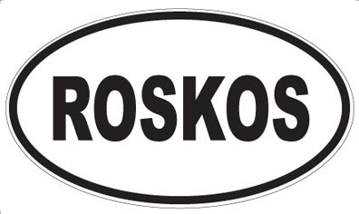 ROSKOS - Oval Sticker