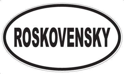 ROSKOVENSKY - Oval Magnet