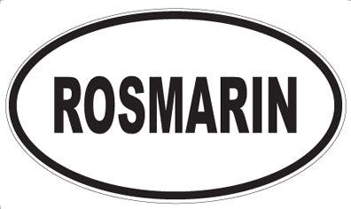 ROSMARIN - Oval Sticker