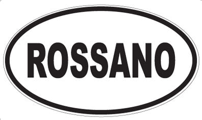 ROSSANO - Oval Sticker
